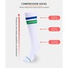 KICAS 2 Pairs Performance Tall Socks, Best for Hockey, Running,
