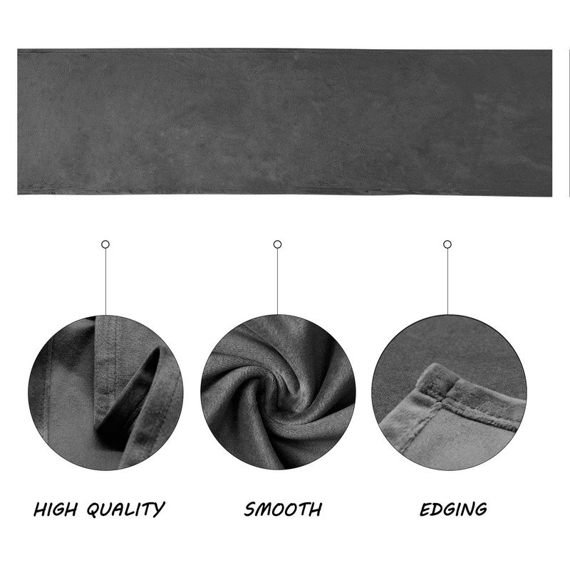 BALCONY & FALCON Table Runner for Dining Room Grey Washable
