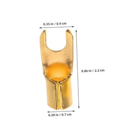 KOMBIUDA 20pcs U Shaped Terminal Connectors for Amplifiers and Compatibility Easy Installation Optimized Transmission Durable Construction