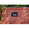 Badgemaster Modern Anthracite Grey House Number Sign Plaque Stainless Steel