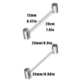 tintoke 23-25mm HingeAdjustment,doorhinge Adjustment Tool,doorhinge Repair Tool,Hinge Gap Adjustment Wrench for Door,Hinge Gap adjustmenttool,Hinge Repair Tool,for Round Bolt Standard Size Doors