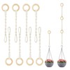 8 Pack Connectable Macrame Plant Hangers, Hanging Plant Extender with