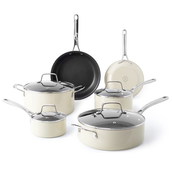 Martha Stewart Lockton Premium Nonstick 10 Piece Enamel Heavy Gauge