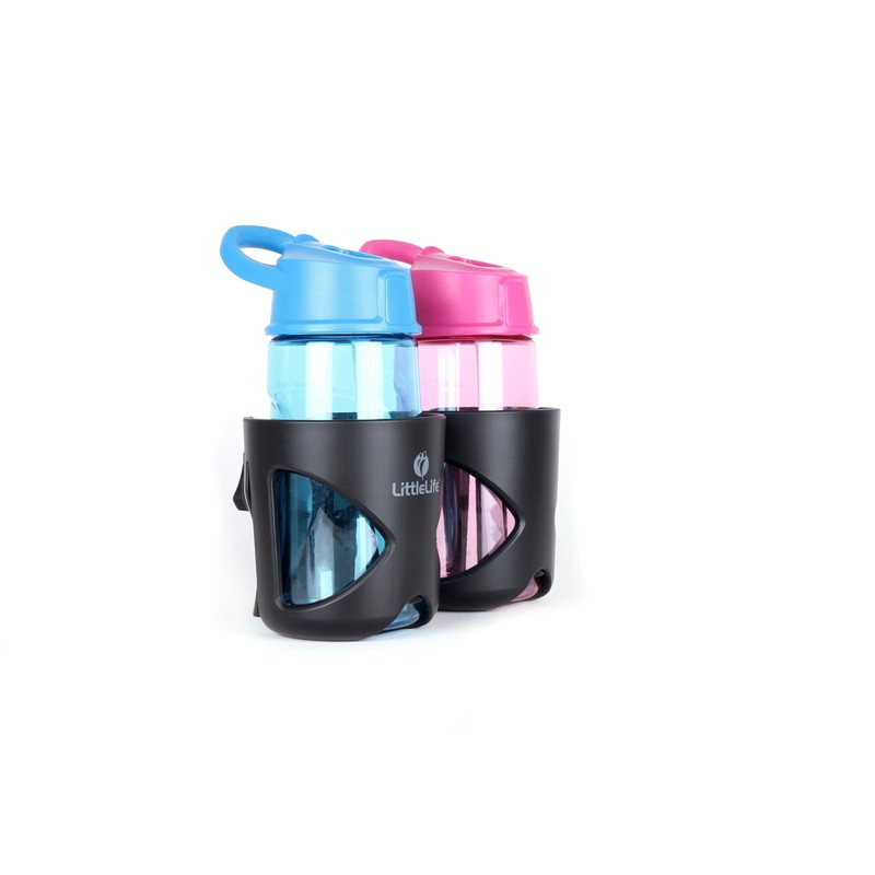 LittleLife Double Buggy And Pushchair Universal Cup Holder Adjustable Bottle
