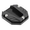 Demeras Motorcycle Side Stand Plate Pad, Universal Fashion Appearance Anodic