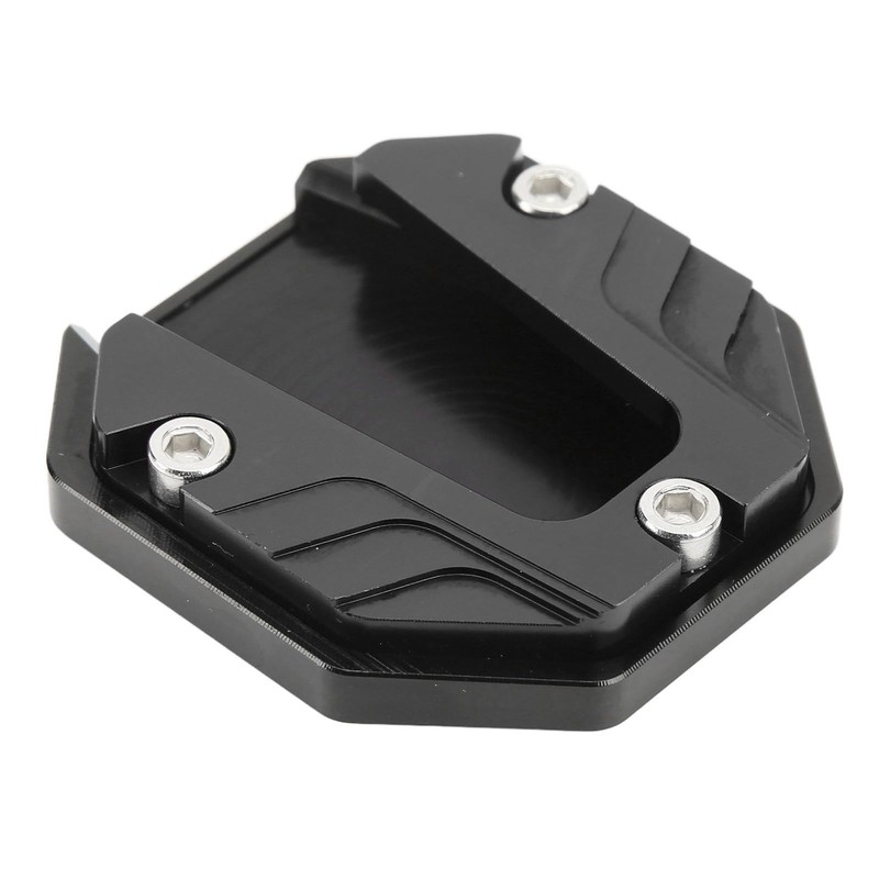 Demeras Motorcycle Side Stand Plate Pad, Universal Fashion Appearance Anodic