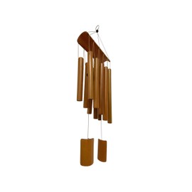 Scarlet Play Paradise Wind Chime with 10 Chime Tubes Made of Bamboo 60 cm Wind Chime Wooden Gift Garden Decoration Chimes