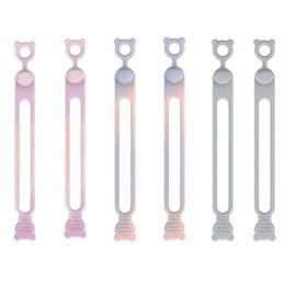 6 Pcs Fastening Cable Straps Cable Straps Velcro Straps with Buckle Adjustable Hook and Loop Securing Strap Multi-Purpose Cinch Strap Data Cables for Cord Management