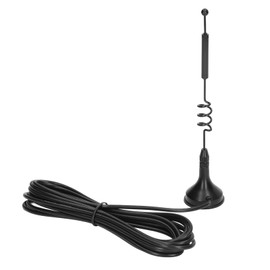 Pack of 2 Radio Police Scanner Antenna Amateur Radio Mobile Radio Scanner Antenna Magnetic Base BNC Connector Antenna Compatible with Uniden Bearcat Whistler Radio Shack Police Scanner