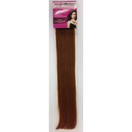 Simply Extensions Remy Double Sided Tape in Hair Extensions Human Hair 21 inch 5pc 45g/pk Seamless Skin Weft Remy Color: 30 Wam Red - Silky Straight