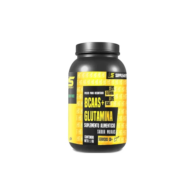 Aminoácidos Bcaas Glutamina Hiper Sport 1kg Sabores Sabor Moras