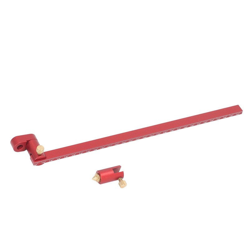 Adjustable 300mm Circle Ruler Woodworking Scribing Gauge Aluminum Alloy for