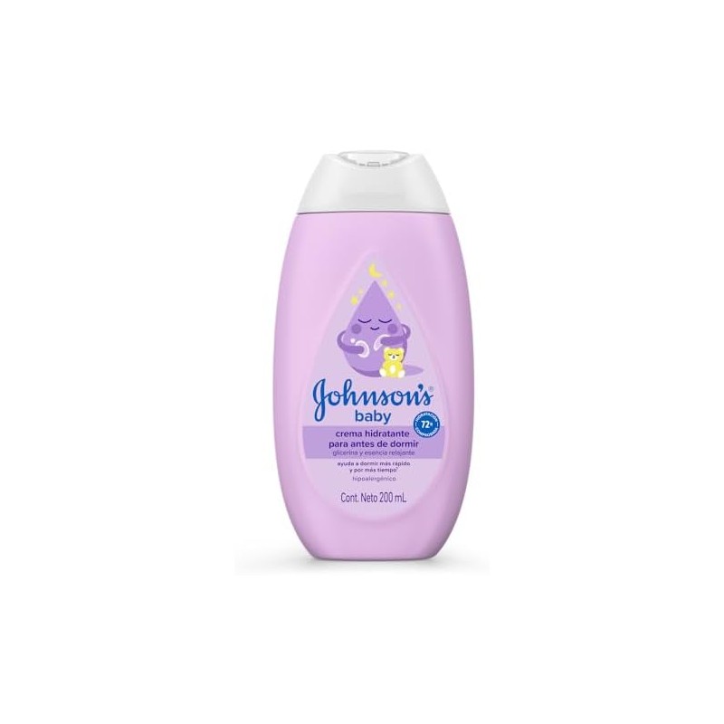 JOHNSON'S Crema Corporal Para Bebé Antes de Dormir 200 ml