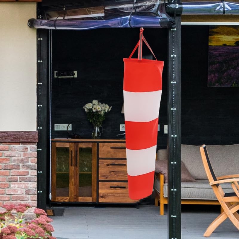 Yardwe Windsock 60cm Airport Windsock Rip-stop Wind Direction Measurement Sock