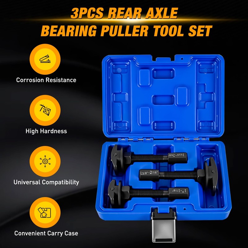 GOOACC 3PCS Rear Axle Bearing Puller Set, Axle Bearing Puller