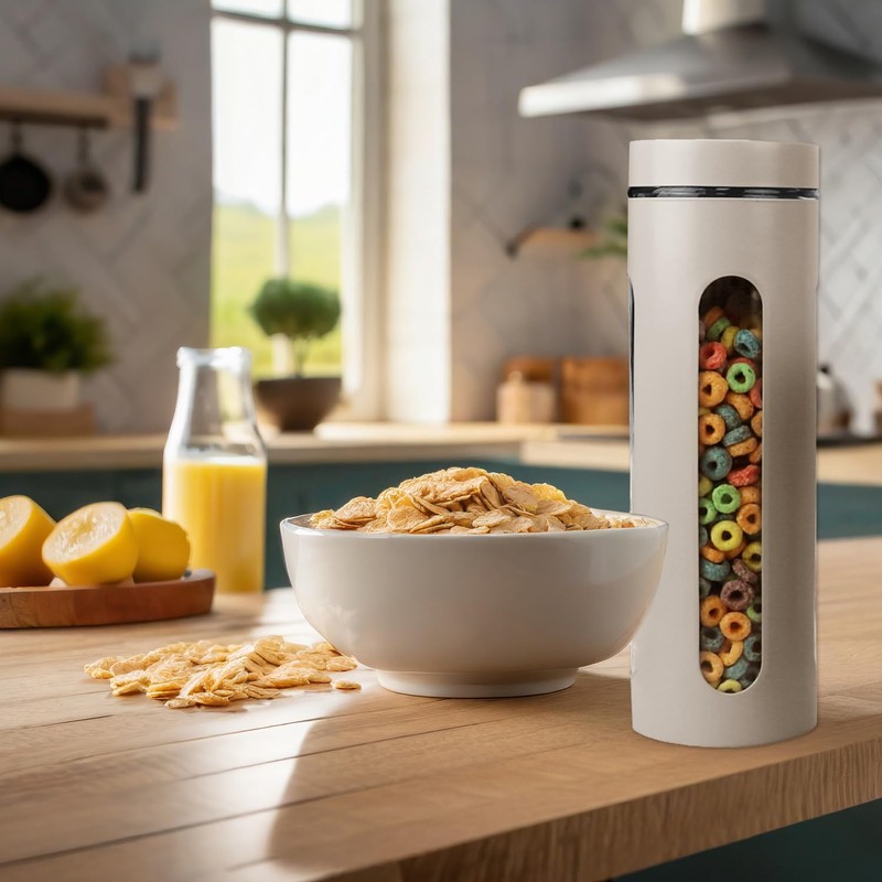 Home Basics Retro Kitchen Canisters For Countertop (3 Piece Set)