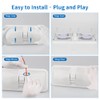 RVZONE 12V Led RV Ceiling 1100 Lumen Double Dome Light