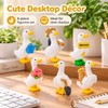 Mini Resin Duck Figurines for Home Decor – Cute 6-Piece