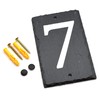 Number 7-14.5 x 9cm Natural Solid Slate House Number Plaque