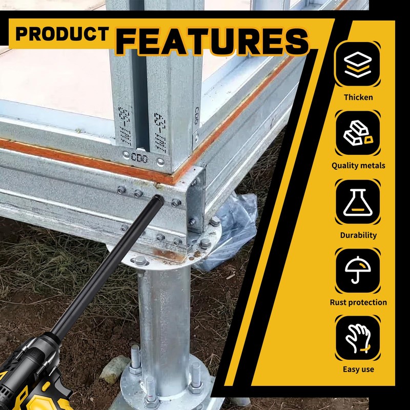 1/2’’ Length Hex Hollow Shaft Nut Driver Set, 2pcs Nut