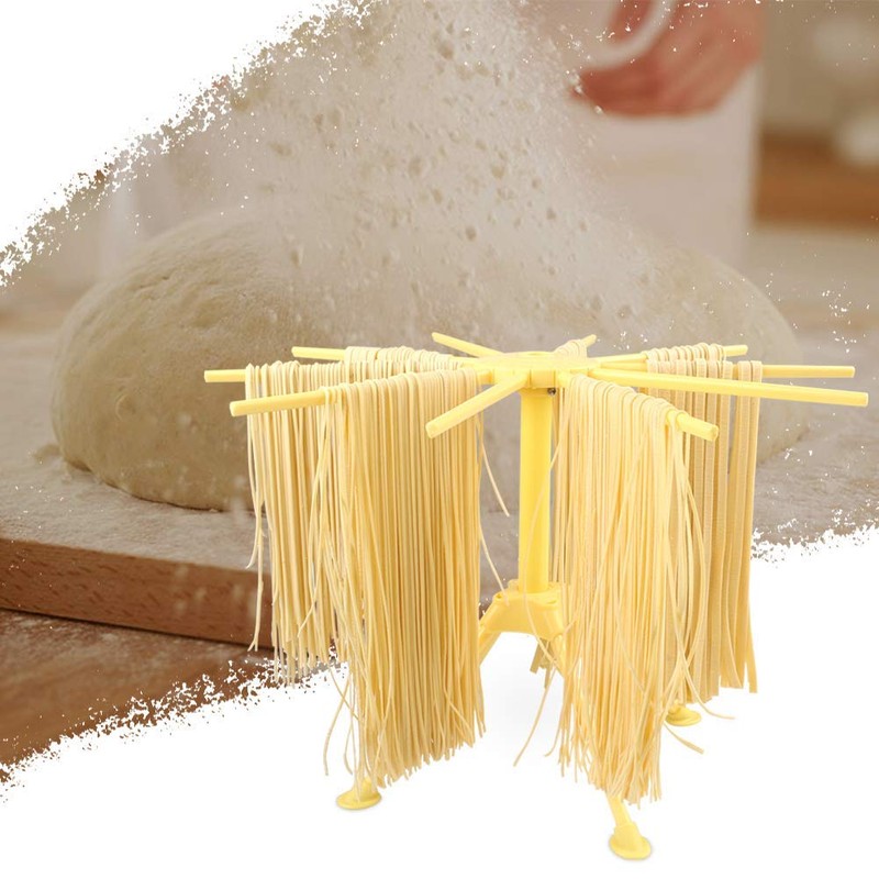 Foldable Pasta Dryer, Pasta Dryer with 10 Rod Dryer, Compact,