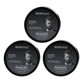 3pcs Balsamo Para Crecer La Barba Al 20% Lavanda