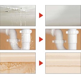 Sellador impermeable, agente de revestimiento impermeable, agente impermeable con cepillo, sellador para inodoros, baños, azulejos, paredes, techos (300g)