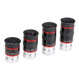 SVBONY Telescope Eyepiece FMC Broadband Green Film Eyepiece 1.25 68 Degree Ultra Wide Angle Eyepiece for Astronomical Telescope (6mm 9mm 15mm 20mm)