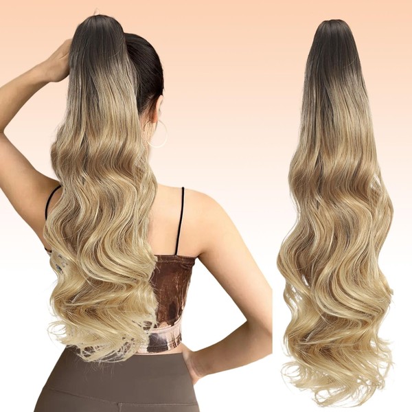 Webshaiy Long Ponytail Extension Claw Clip in Ponytail Hair Extensions