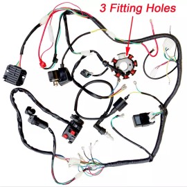 Unbranded Electric Wiring Harness Wire Loom ATV CDI Stator for QUAD Kart 150CC 200CC 250CC