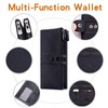 Roulens Genuine Leather Women's Wallets,Multi-Function Slim Bifold Zipper Clutch Purse,Large