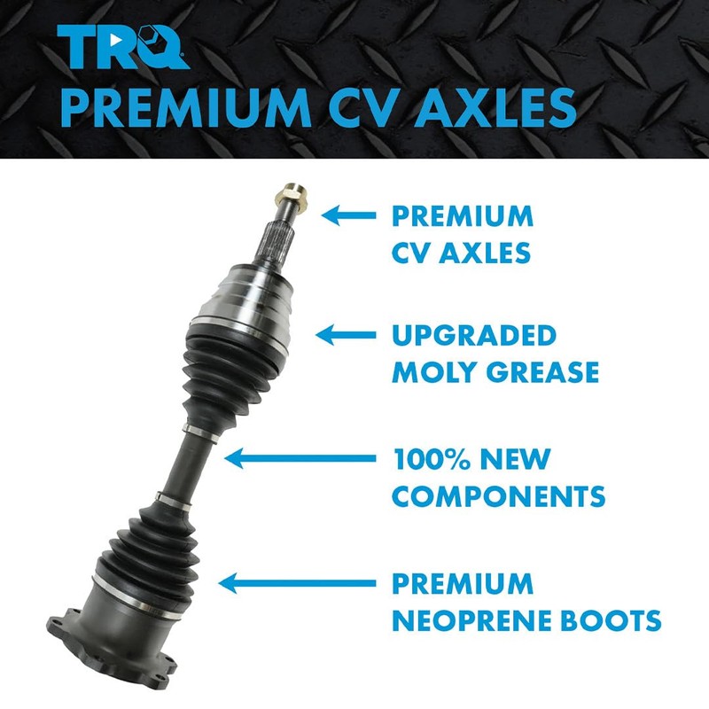 TRQ Front Driver Side CV Axle Assembly Compatible with 2007-2014