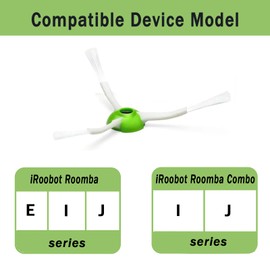 E-HAO 6 Pack Edge-Sweeping Brushes Replacement for iRobot Roomba i & j & e and Roomba Combo i & j Series, Vacuum Accessories Parts for i1+/i2+/i3+/i4+/i5+/i6+/i7+/i8+/j5+/j6+/j7+/j8+/j9+/e5/e6/e7