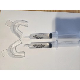 SUN TEETH WHITENING GEL and 2 TRAYS 16% HYDROGEN PEROXIDE 2-10ml