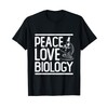 Pace Amore Idea Regalo Hippie Biologia Maglietta