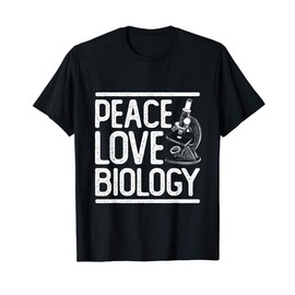 Pace Amore Idea Regalo Hippie Biologia Maglietta