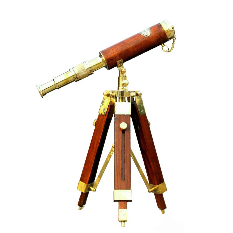 Brass Telescopes Sailor, Pirate Collection Nautical Leather Bounded Telescope with