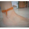 Casual Indian orange yellow tribal anklet knotted ✿ velour anklet