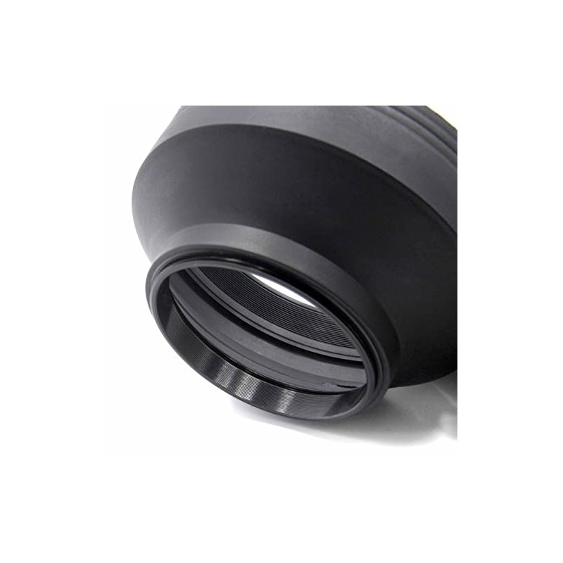 vhbw Lens Hood compatible with Olympus 75-300 mm 4.8-6.7 ED