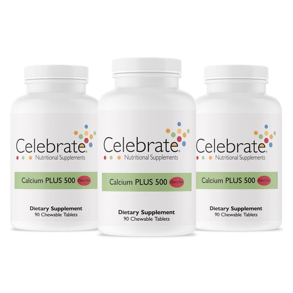 Celebrate Calcium Plus 500 Chewable - Cherry Tart - 270 Count