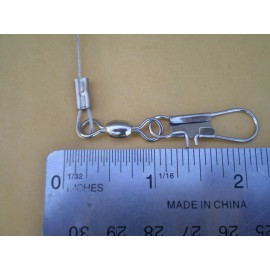 HAND MADE 15 PCS STAINLESS STEEL CLEAR WIRE SPINNER LEADER 12",15"18" 140 LBS. TEST-5 EA.