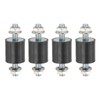 PATIKIL M8 25x25mm Rubber Isolator Mounts, 4 Pcs Rubber Studs