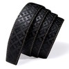 Barry.Wang Black Belt Men Designer Ratchet Buckle Sliding Belt Large