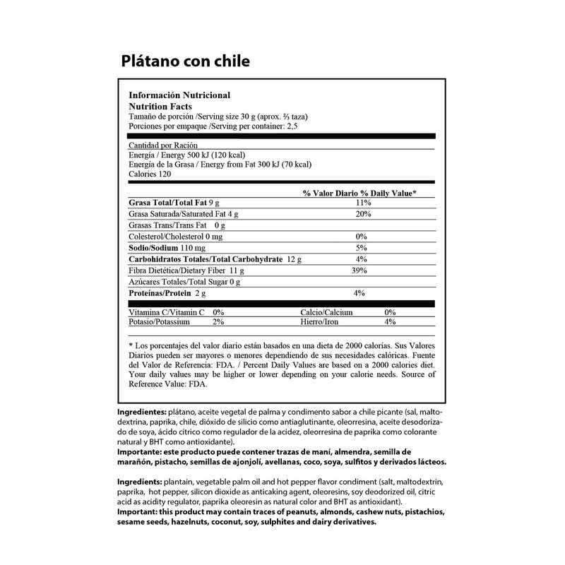 Generic PRO PLANTAIN CHIPS RIPE HOT PEPPER