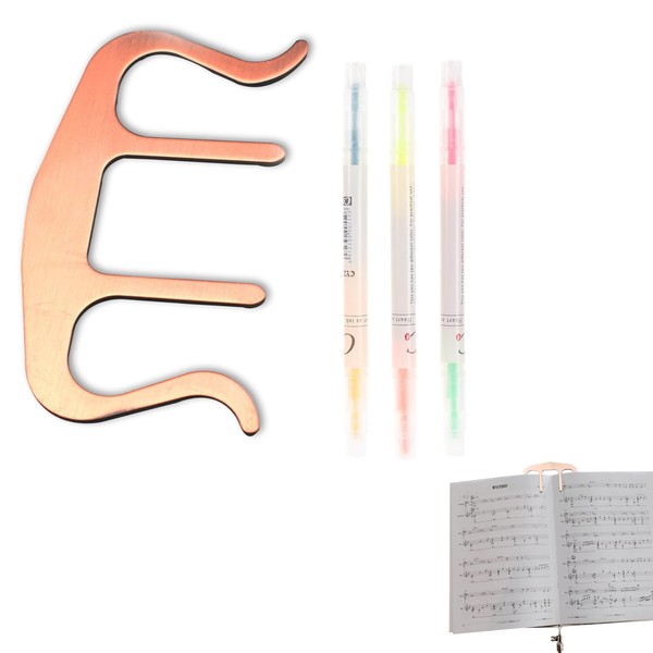 4 Music Book Clips Music Paper Holder Clips Metal Music