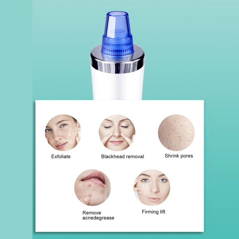 Electric Blackhead Remover LCD Display Strong Suction Compact Facial Pore
