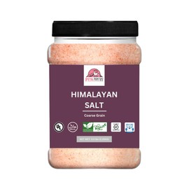 Pink Pantry Himalayan Pink Salt Coarse Grain 5lb Plastic Grip Jar | 100% Pure Organic Himalayan Salt | Non-GMO, Kosher Certified, No Additives | Ideal for Cooking, Seasoning & Gourmet Dishes | Rich in Trace Minerals | Easy-Grip Jar for Convenience
