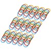 90 Plastic Binder Rings, Plastic Binder Rings, Multicoloured Plastic Book