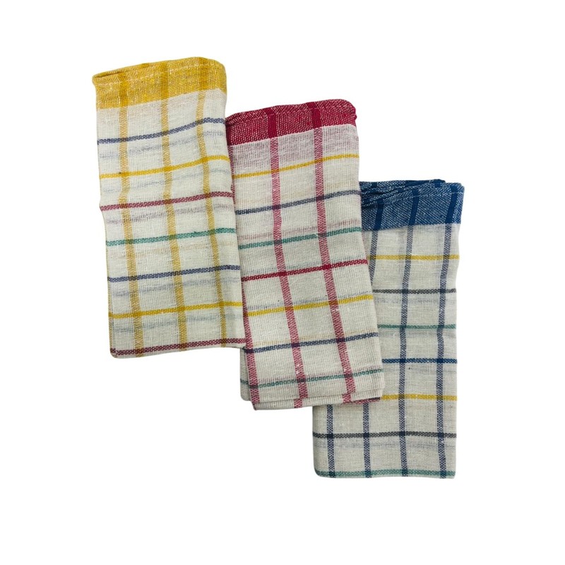 Cotton Kitchen Tea Towel Set – 9 Pcs Set, 50
