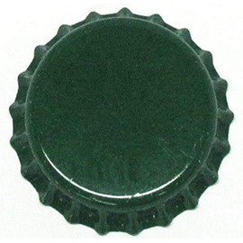 North Mountain Supply Beer Bottle Crown Caps - Green - Oxygen Barrier - 250 Count